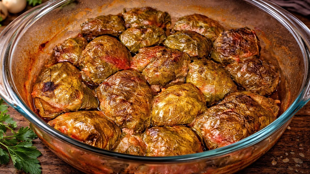JAPRAK  tradicionalno bosansko jelo, sarma od vinove loze
