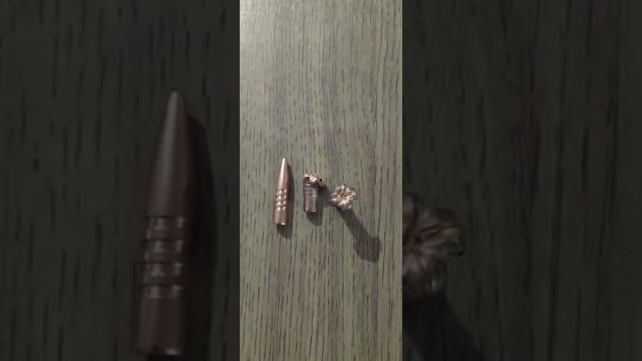 Barnes Copper VS Lead Core Bullets #shorts  #bullet #expand #subscribe