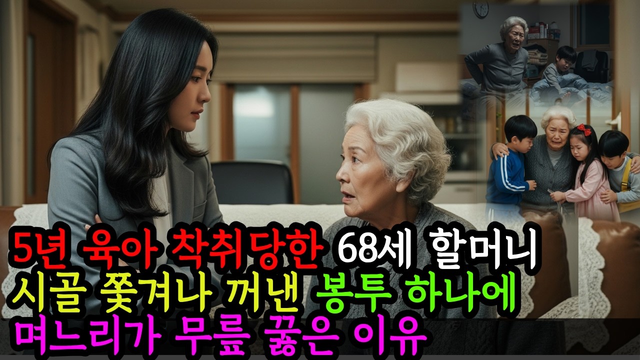 5년 육아 착취당한 68세 할머니, 시골 쫓겨나 꺼낸 봉투 하나에 며느리가 무릎 꿇은 이유ㅣ인생사연ㅣ노후사연ㅣ감동사연ㅣ오디오북 | 인생오디오북