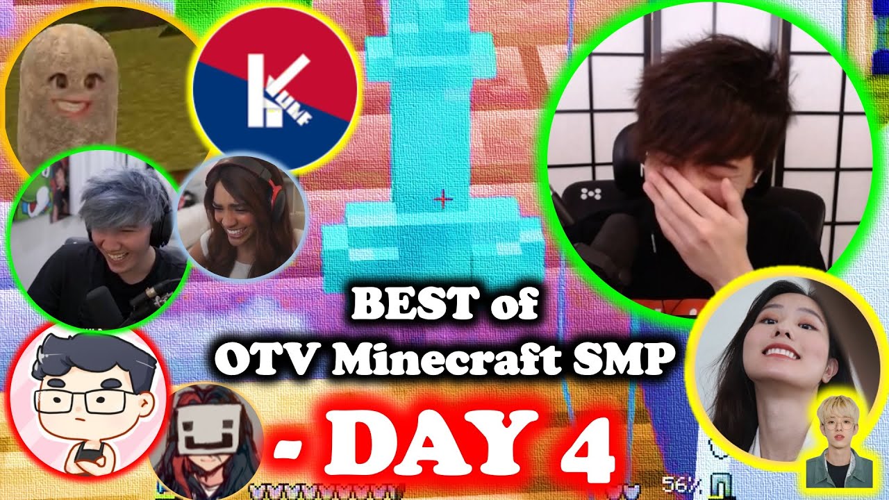 Sykkuno got jebaited by 39daph | fuslie DESTROYS hJune diamond C*CK | OTV Minecraft SMP (DAY 4)