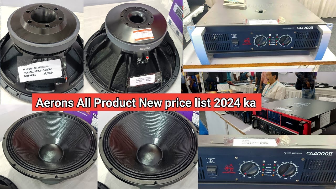Aerons India New price list Video 2024 Aerons All Product New price video Dj Tech Bihar