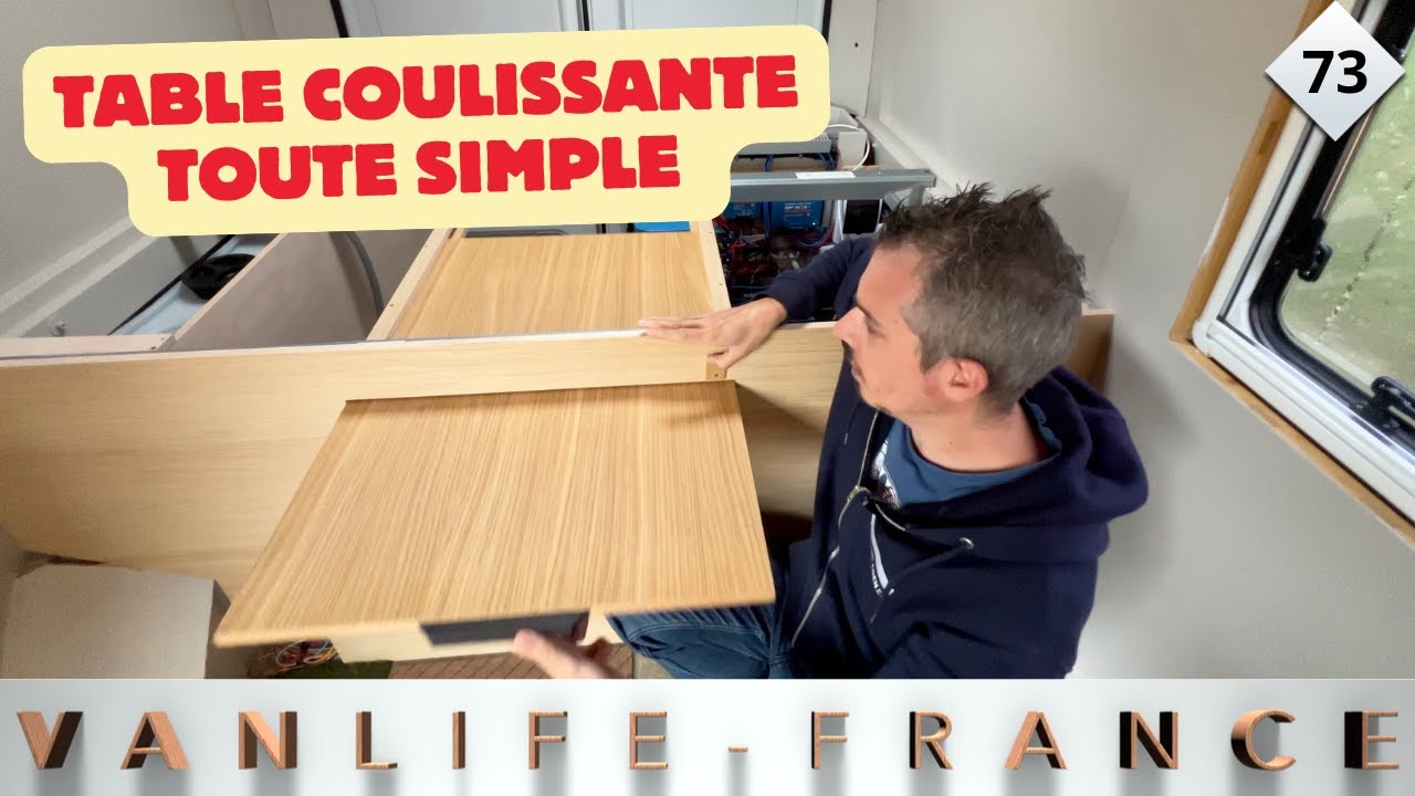 73 Table coulissante Fourgon aménagé