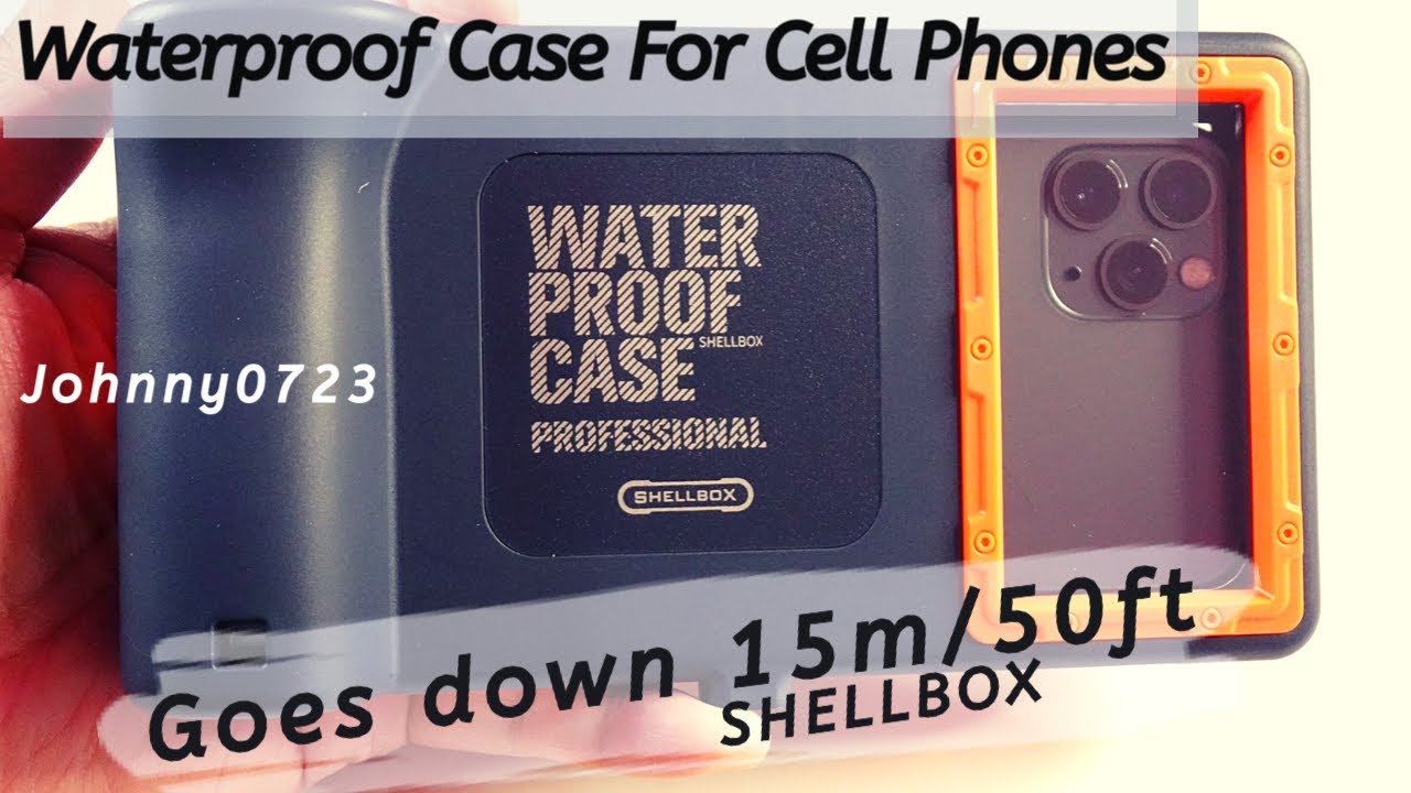 Shellbox Waterproof Cell Phone case, 50 feet limit! Unboxing & Setup video, Willbox waterproof case