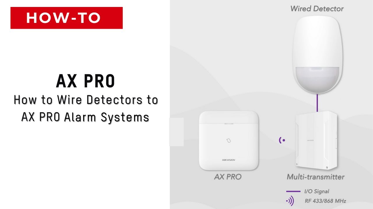 How to Wire Detectors to AX PRO Alarm Systems