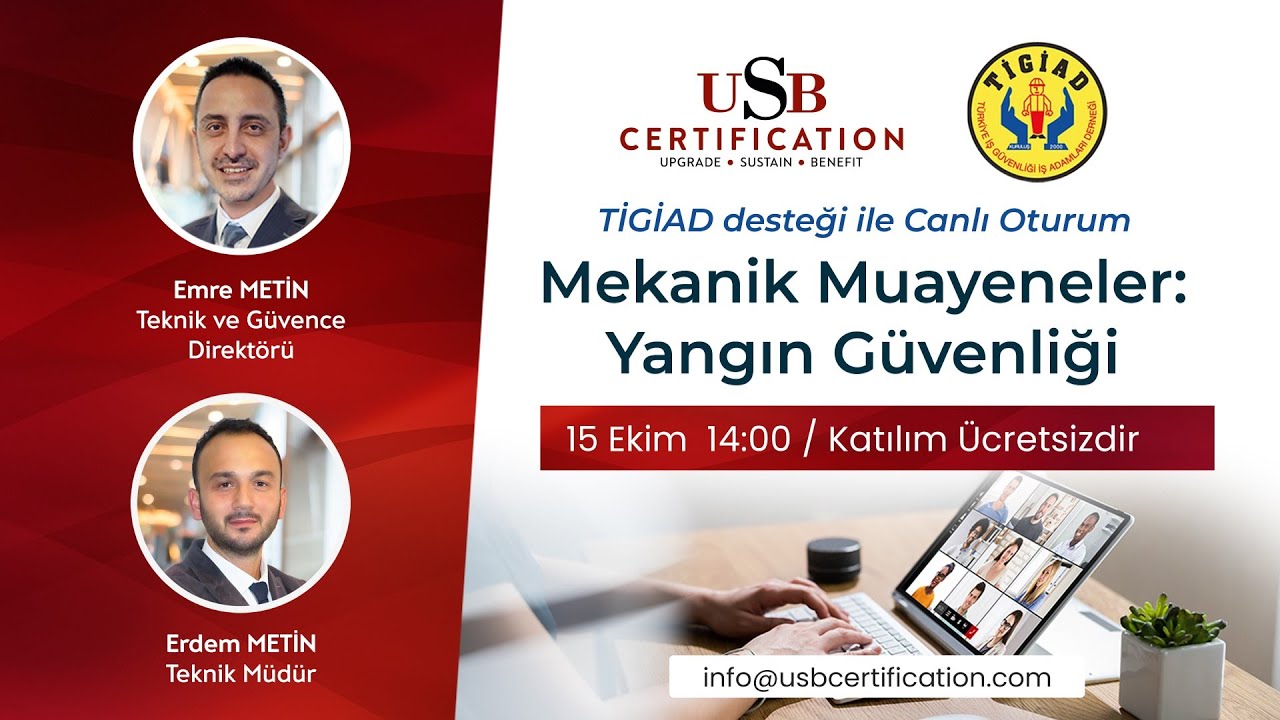 Webinar: Mekanik Muayeneler: Yangın Güvenliği