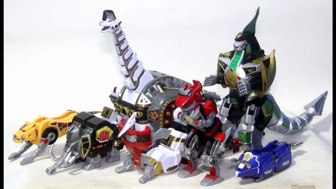 Legacy Titanus review, Mighty Morphin Power Rangers キングブラキオン＆究極大獣神 Toy ASMR