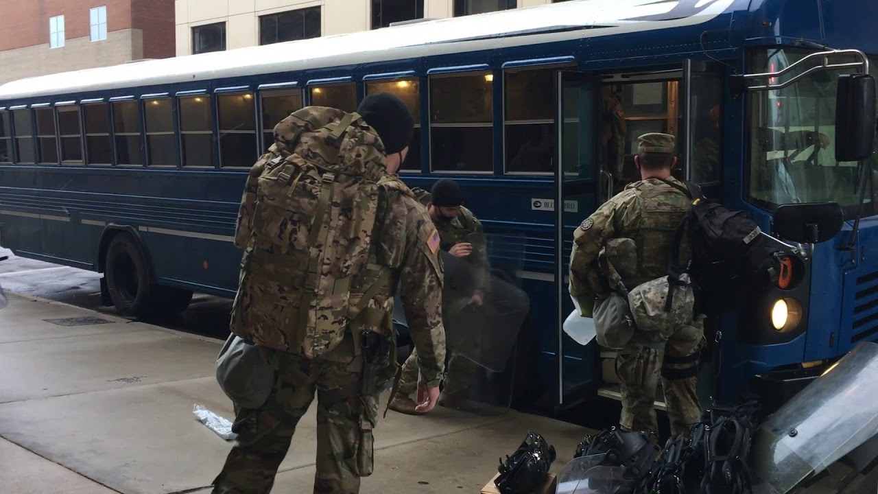 National Guard Troops Arrive at Michigan's Capitol