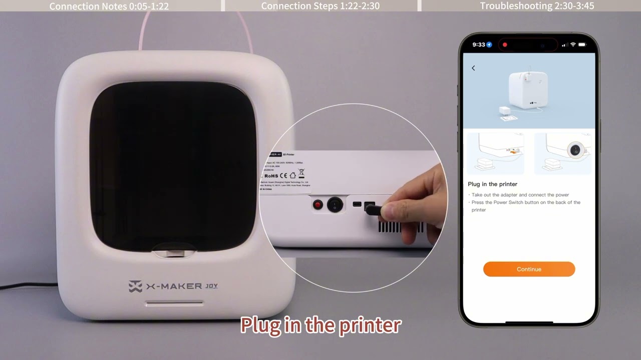 Wi Fi connection for X MAKER JOY