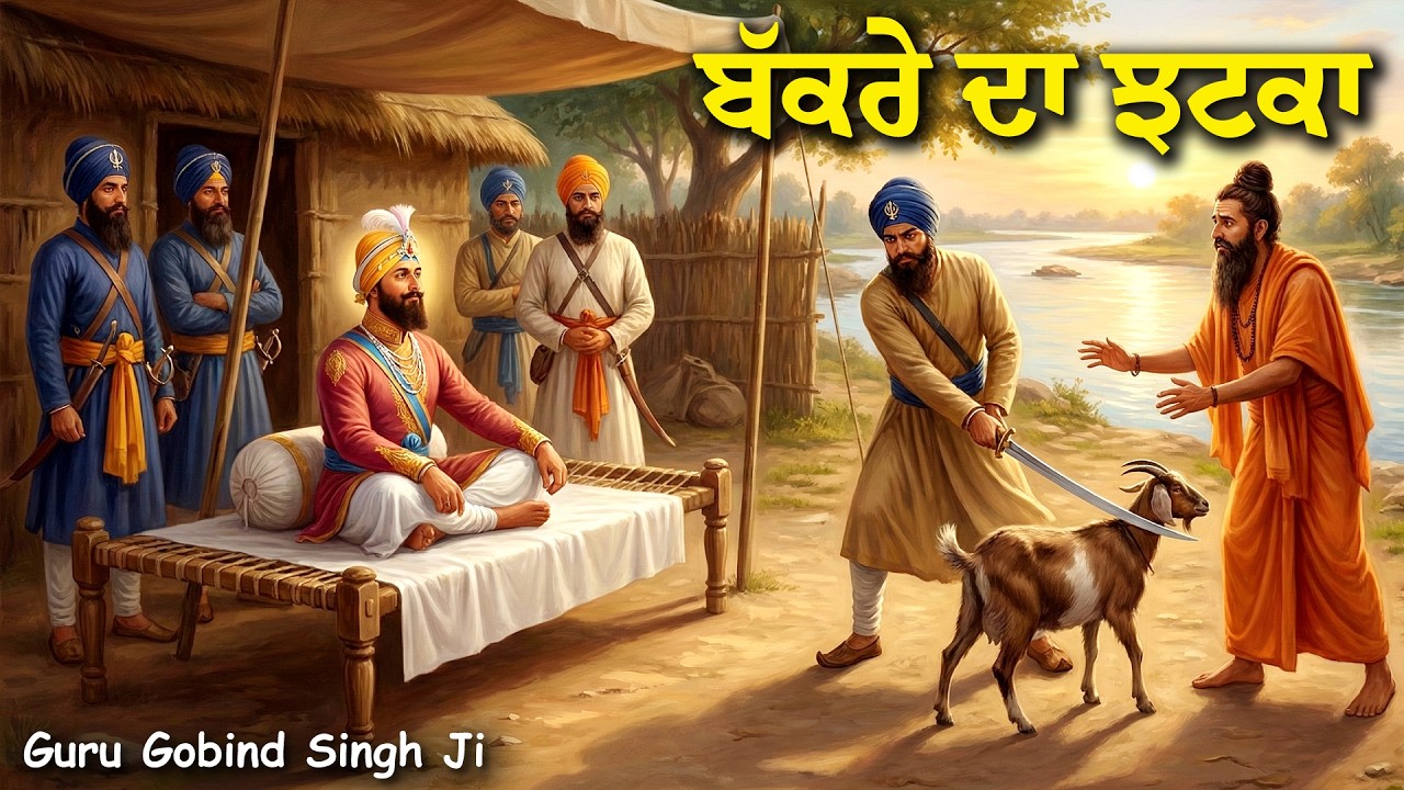 ਜਦੋ ਗੁਰੂ ਗੋਬਿੰਦ ਸਿੰਘ ਜੀ ਨੇ ਕੀਤਾ ਬੱਕਰੇ ਦਾ ਝਟਕਾ | Guru Gobind Singh Ji Sakhi Katha | Sikhi Life