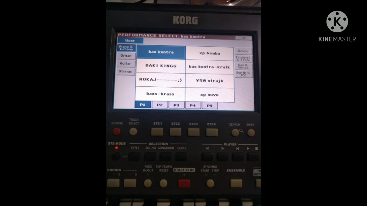 Dačix bas i kontra set korg pa600