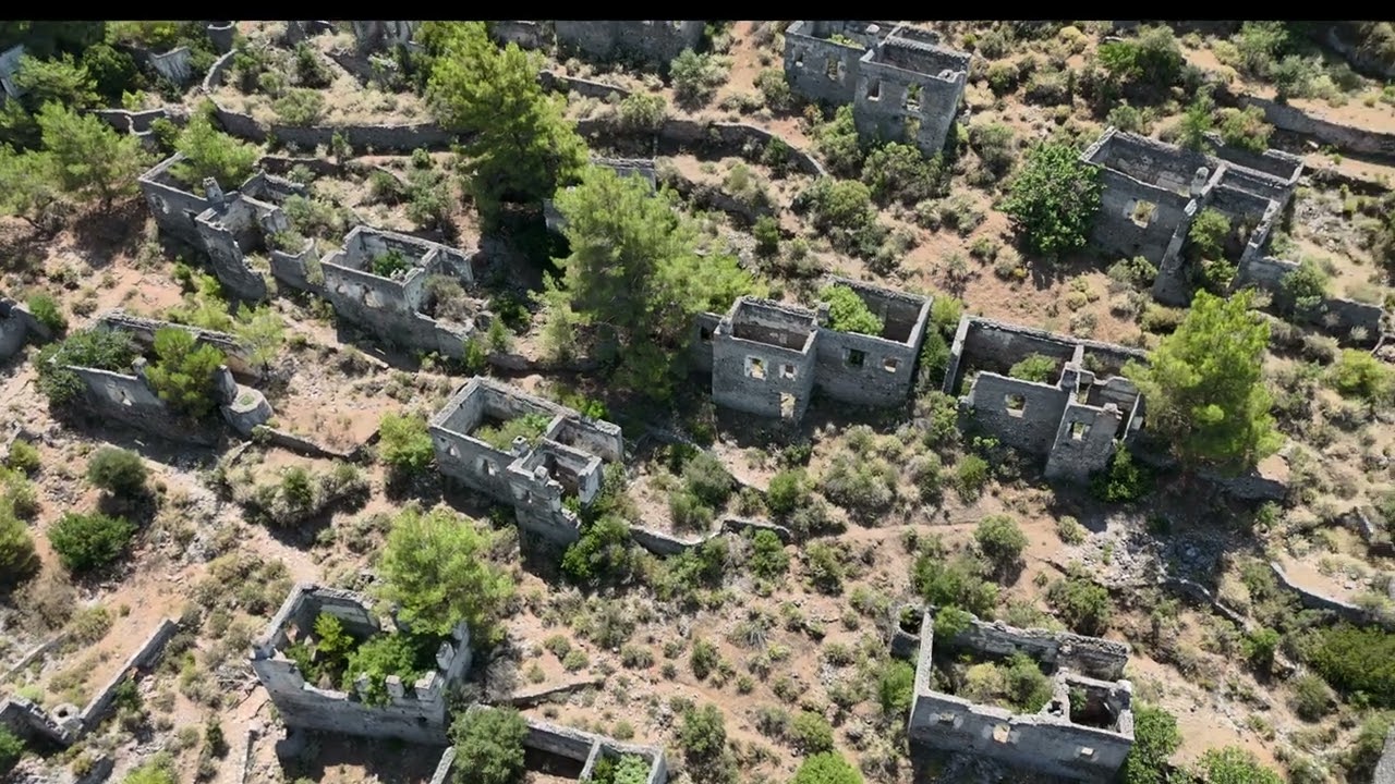Muğla Fethiye kaya köy 4k