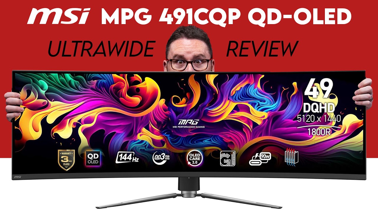 A Money Saving Ultrawide Monitor! MSI MPG 491CQP QD-OLED Gaming Monitor Review