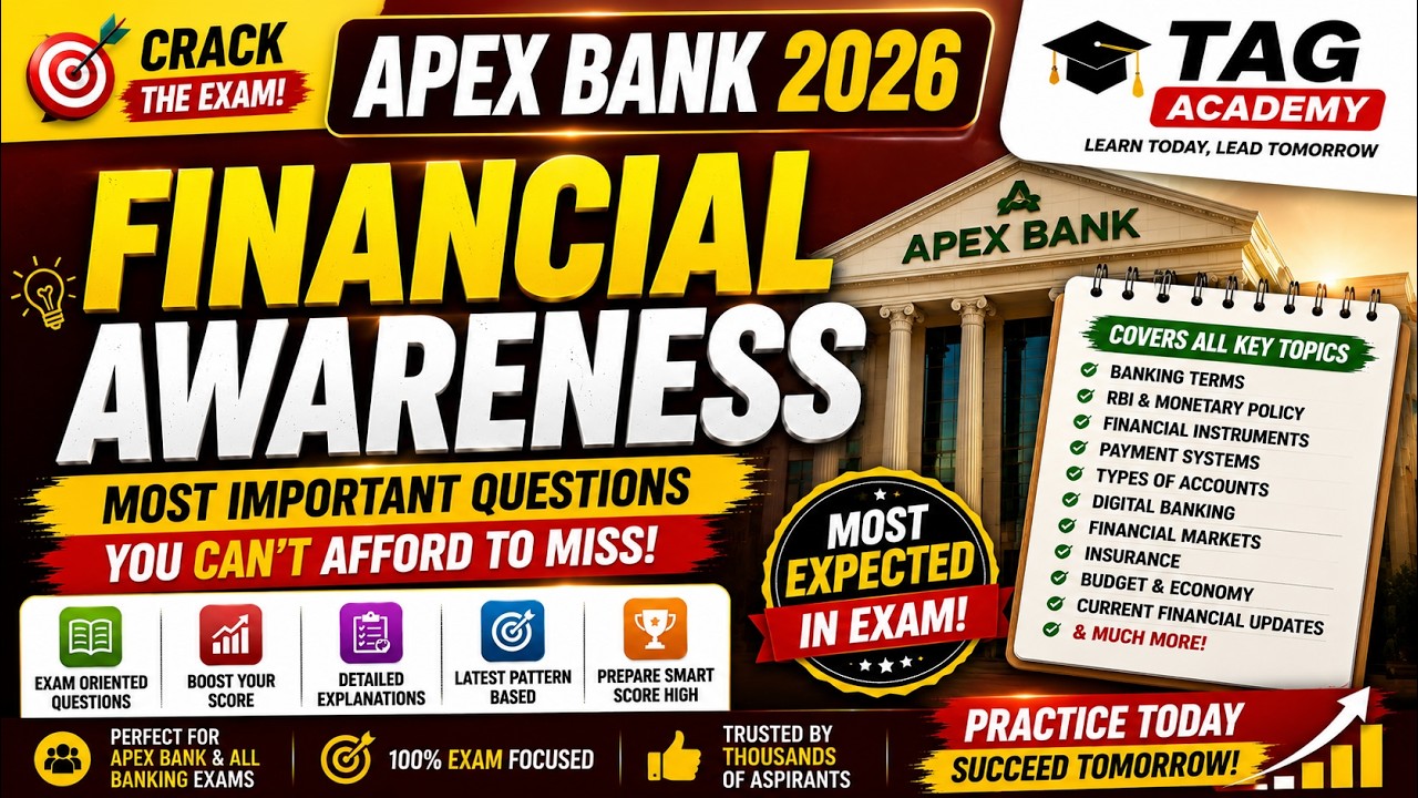 🔥 Apex Bank 2026 Financial Awareness | Most Expected Questions You Can't Afford to Miss!