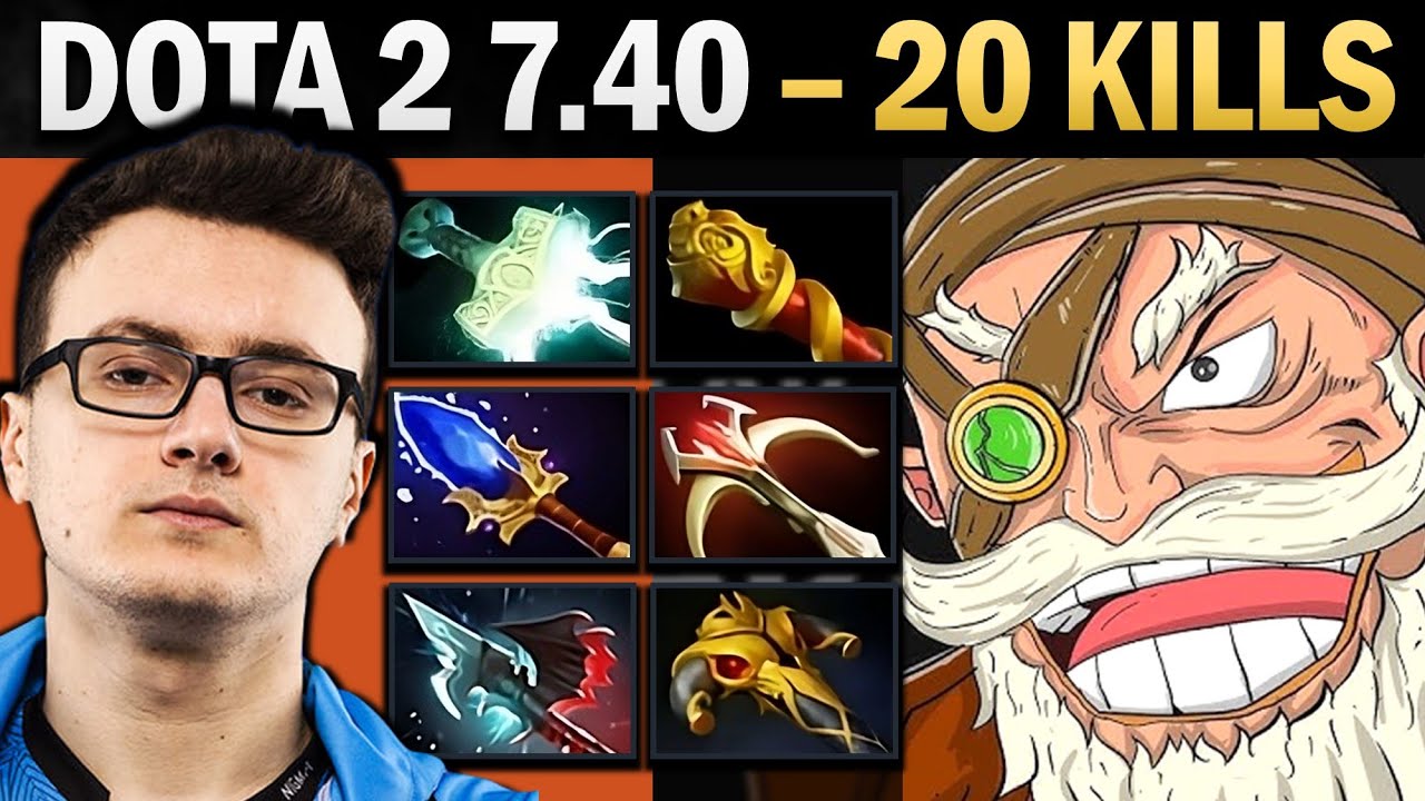 Sniper Pro Mid with Mjolnir and 20 Kills - Dota Gameplay