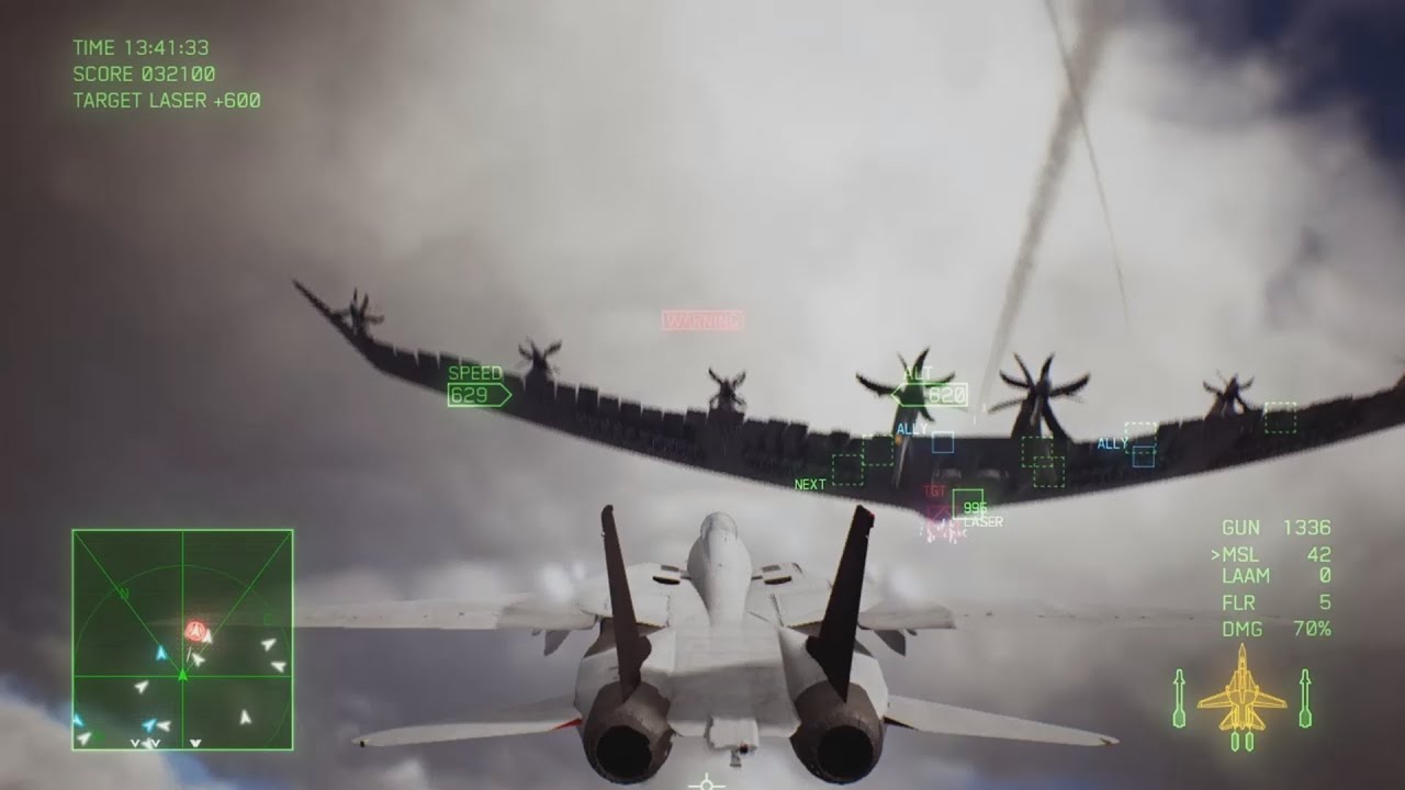 Top Gun: Maverick F-14A Tomcat take down the Arsenal Bird ! | Ace Combat 7
