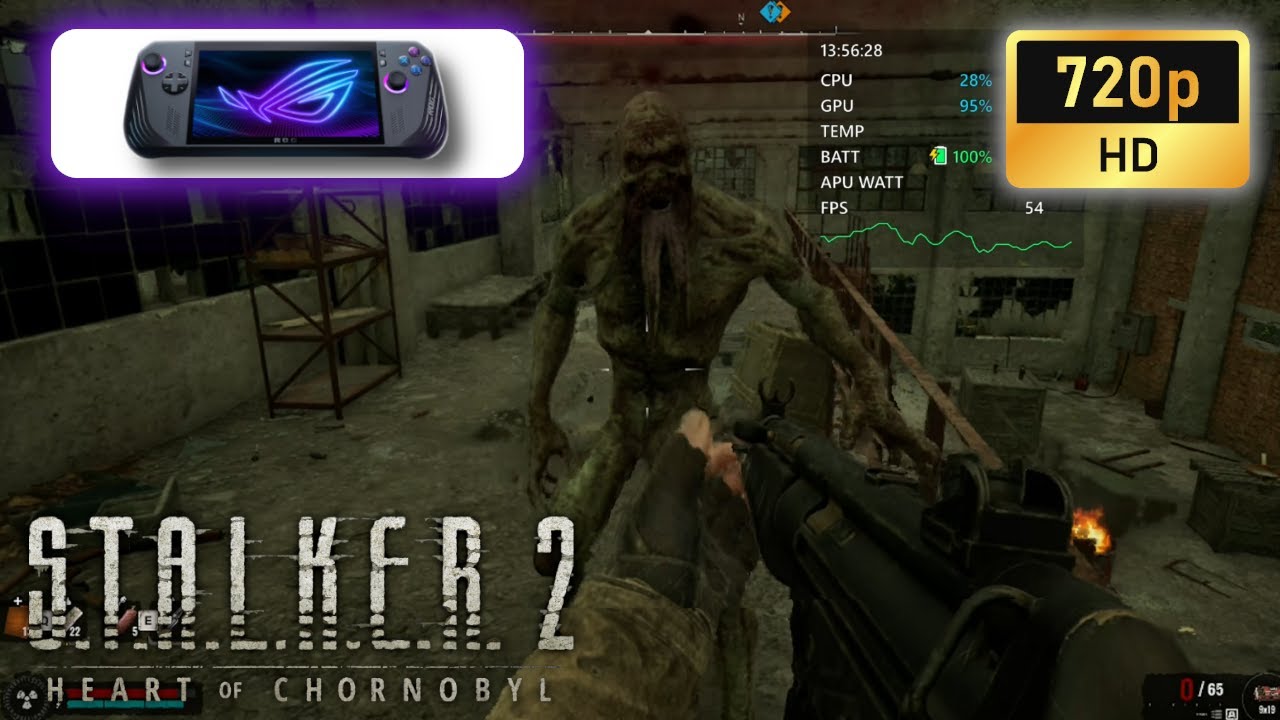 ASUS ROG Ally X | STALKER 2: Heart of Chernobyl - Patch114 | 720p | TSR - FSR3 FG - Medium settings