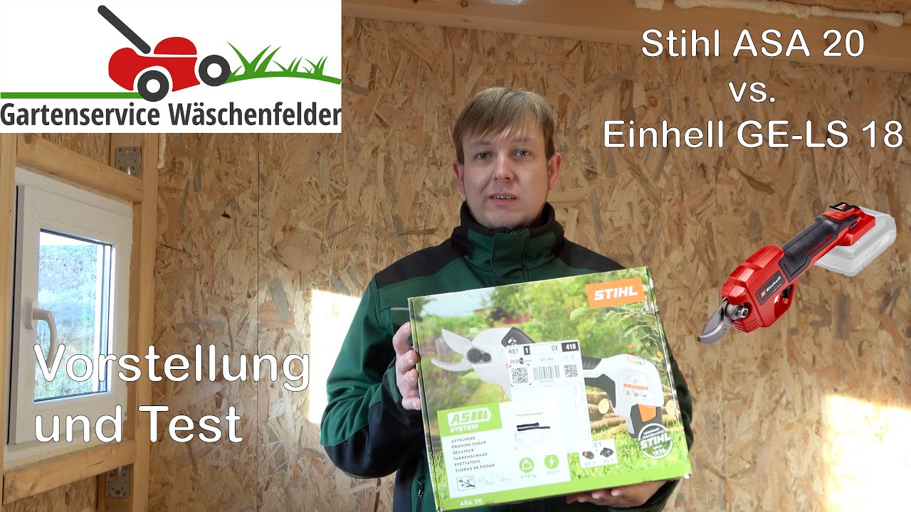 Stihl ASA 20 Vorstellung und Vergleich zur Einhell Astschere GE-LS 18
