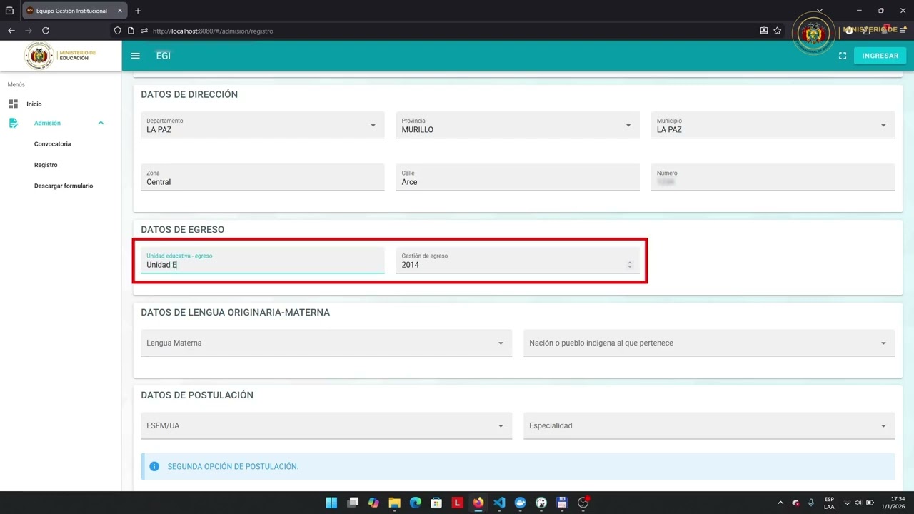 Preguntas para postulaci&oacute;n a las ESFM y UA