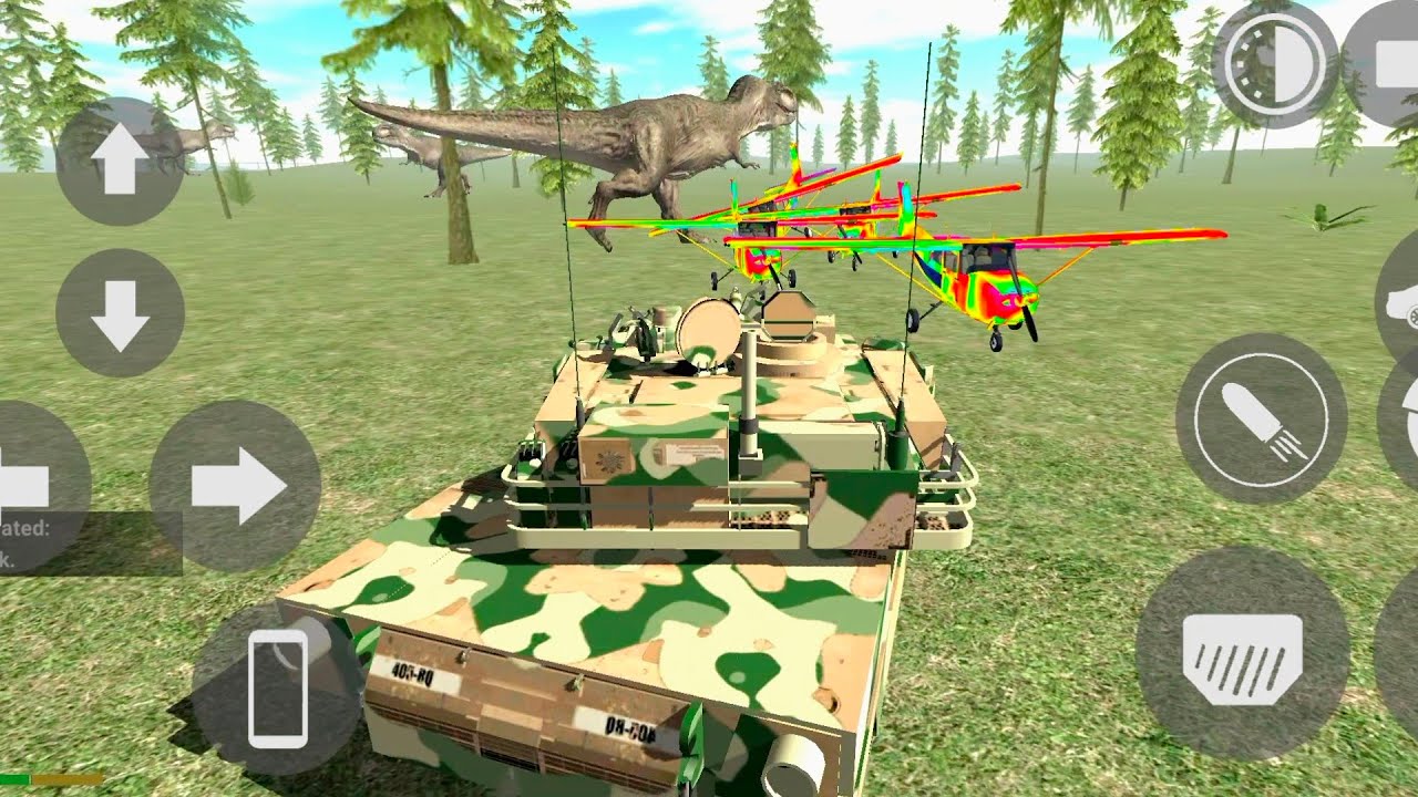 Indian Bikes Driving 3D All DINOSAUR attack my New Army tank