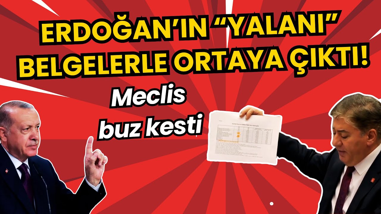 Erdoğan’ın “yalanı” belgelerle ortaya çıktı! Meclis buz kesti