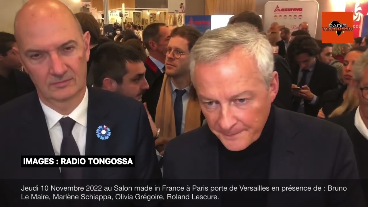 10 Novembre 2022 au Salon made in France à Paris porte de Versailles en présence de : Bruno Le Maire