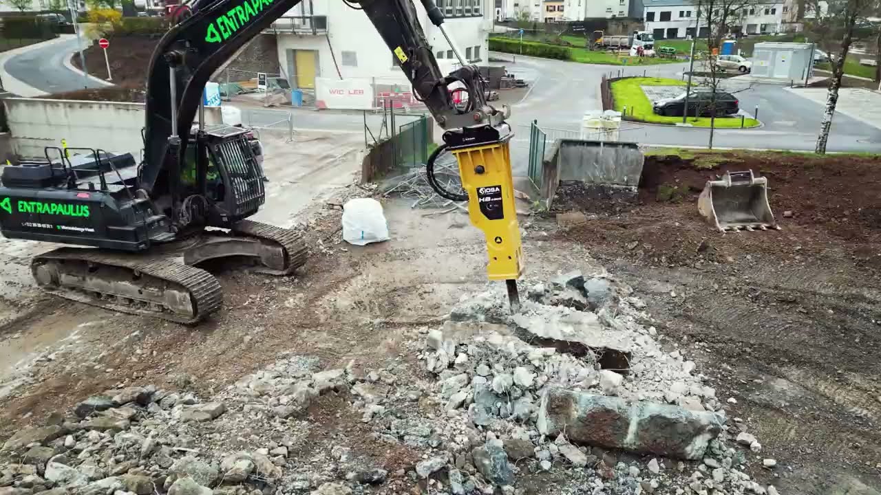 OSA HB4000 Hydraulikhammer Auslieferung und Einsatz