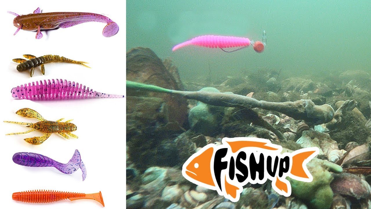 Силикон FishUp игра приманок под водой ОБЗОР