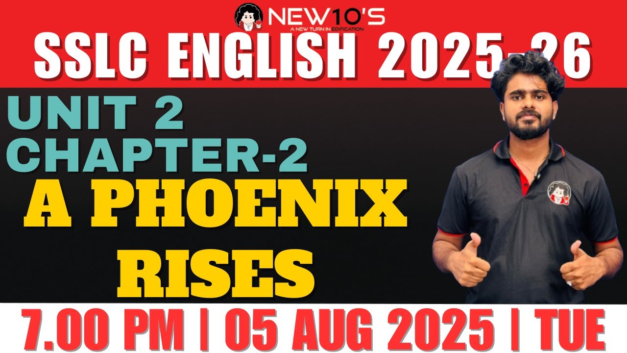 10TH SSLC  || ENGLISH ||  CHAPTER 2 || A PHOENIX RISES || VYSHNAV SIR