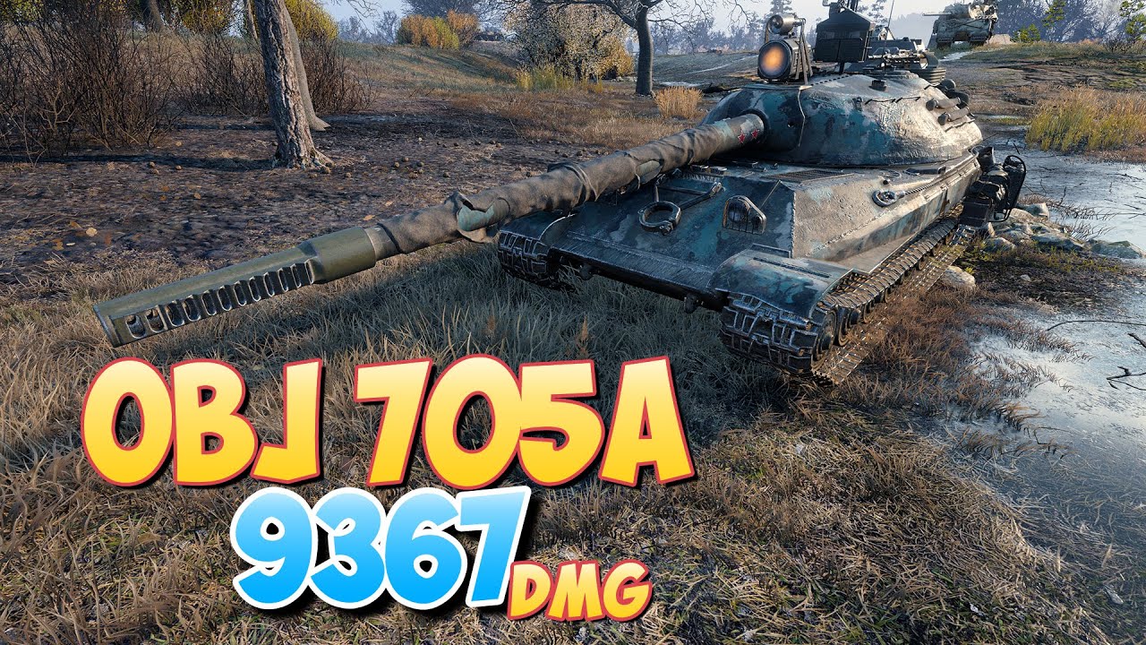 Об 705А - 4 Фрагов 9.3K Урона • Мир Танков