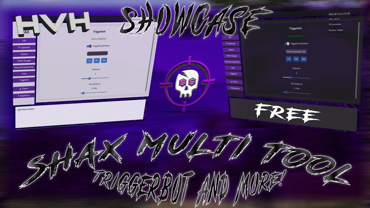 (FREE) TRIGGERBOT, HWID CHANGER AND MORE!!!! | RageMP & AltV & FiveM (GTAV) | feat. SHAXSELLING