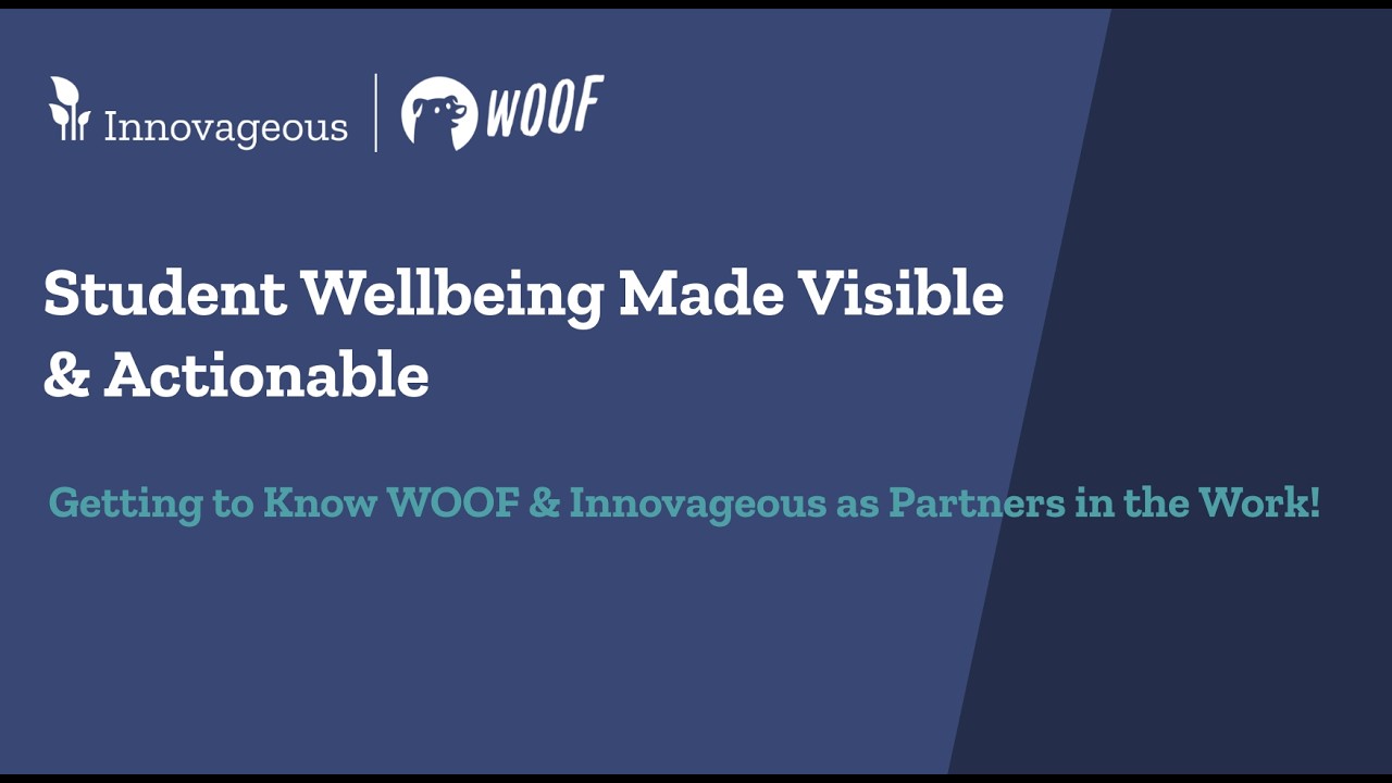 Student Wellbeing Made Visible & Actionable - Get to Know Innovageous X WOOF