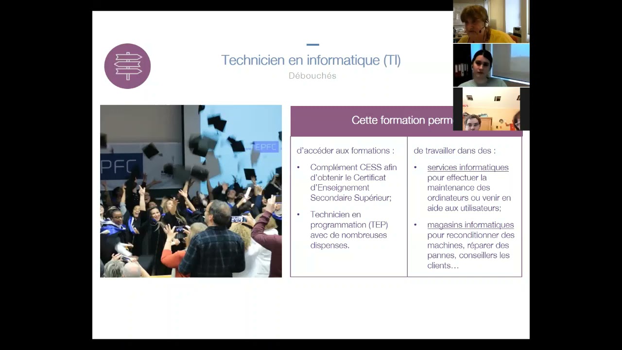 Portes ouvertes virtuelles - Techniciens