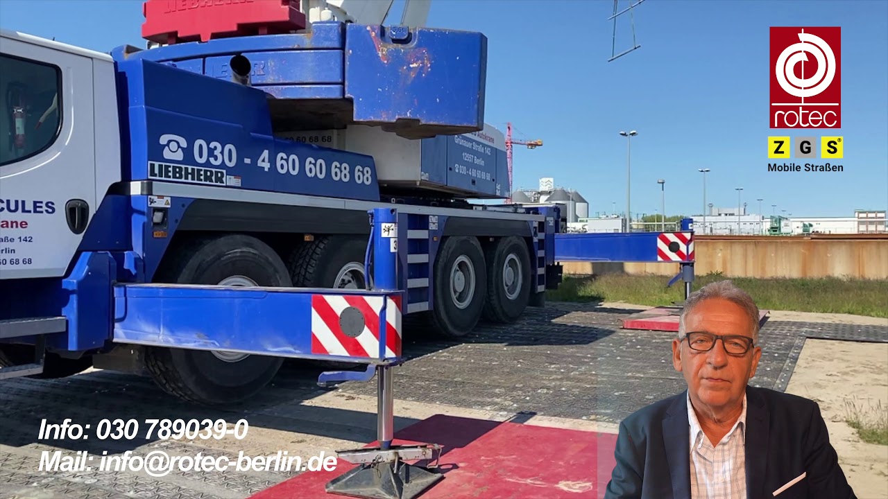 Mobile Schwerlast-Baustraße Variomat2 | Schneller Aufbau für Kranstellplatz & Bauprojekte