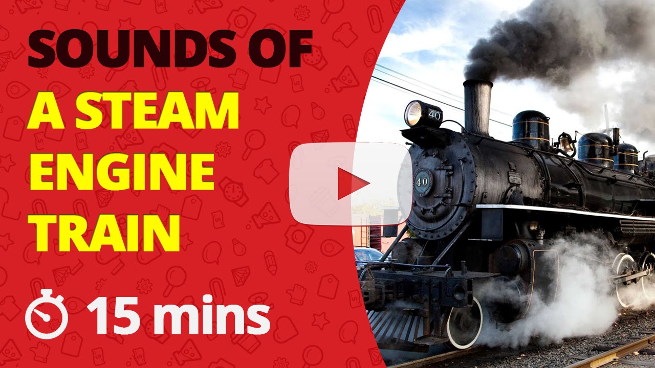 Steam Train Sound Effects Steam Engine Noise SFX approaching and stopping at train stations