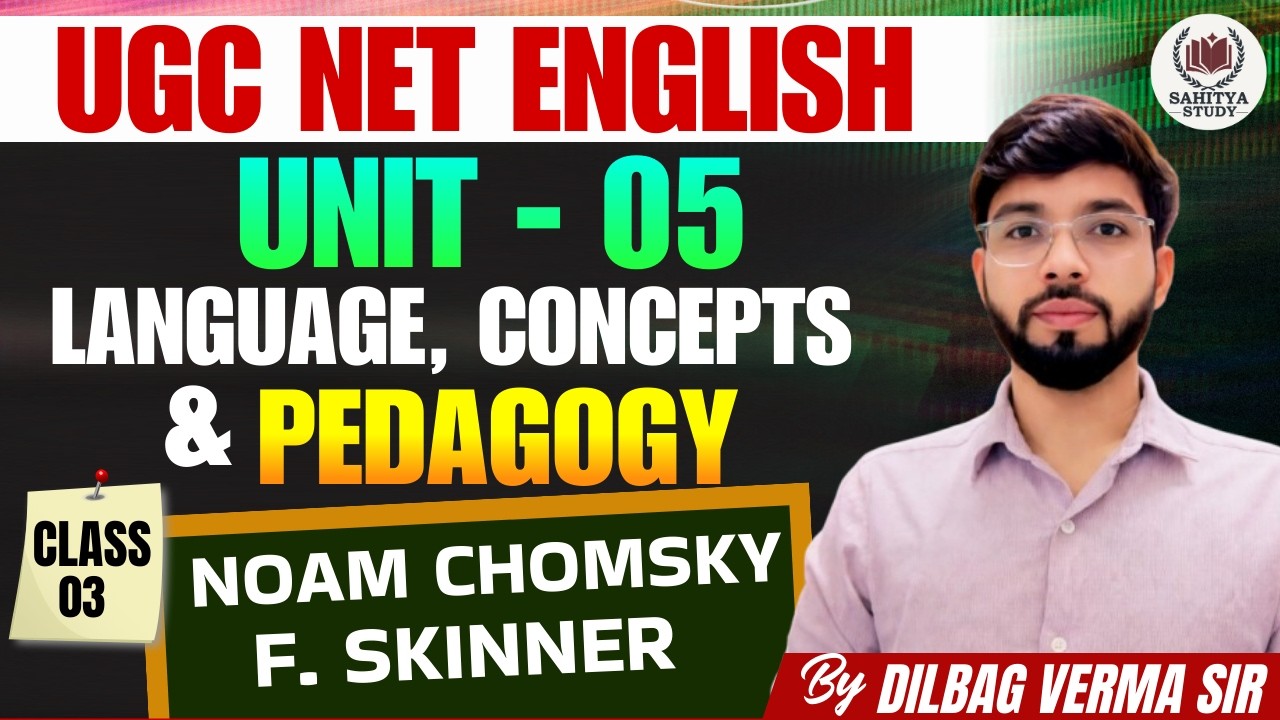 UGC NET English ||  LANGUAGE: BASIC CONCEPTS, THEORIES AND PEDAGOGY : Noam Chomskey's concept