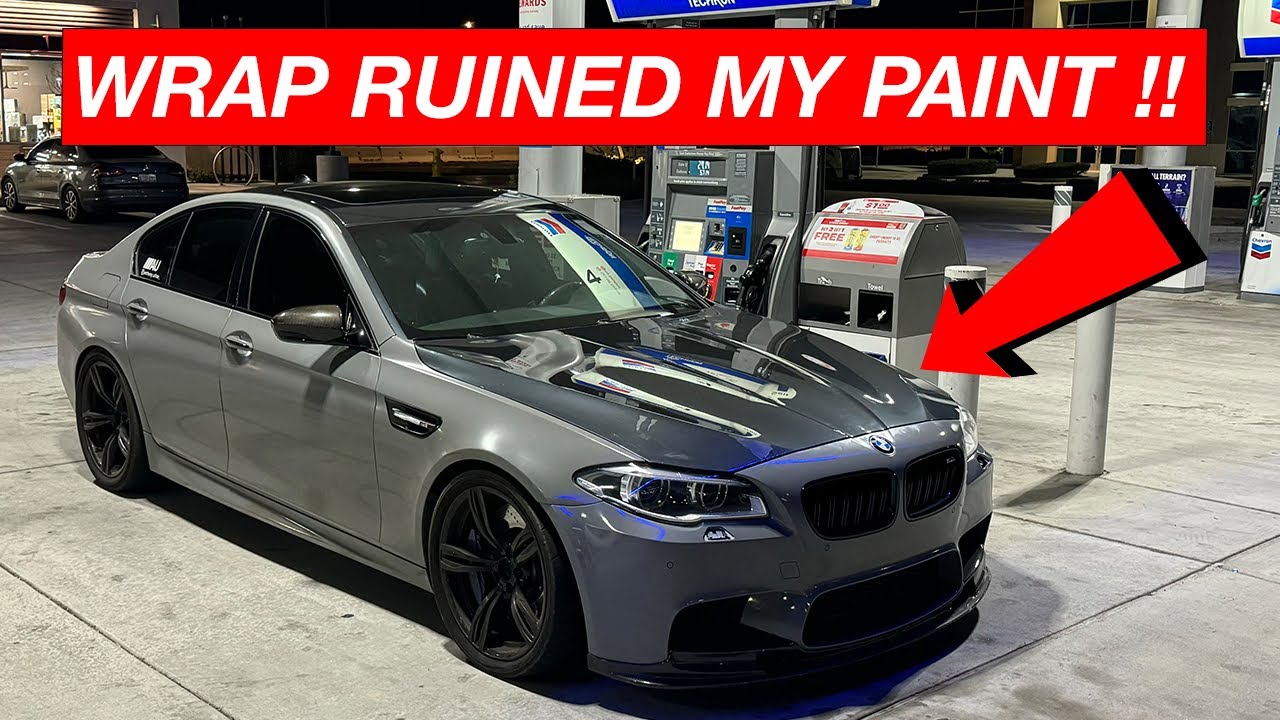 Wrap Ruined The Paint On My F10 M5 !!