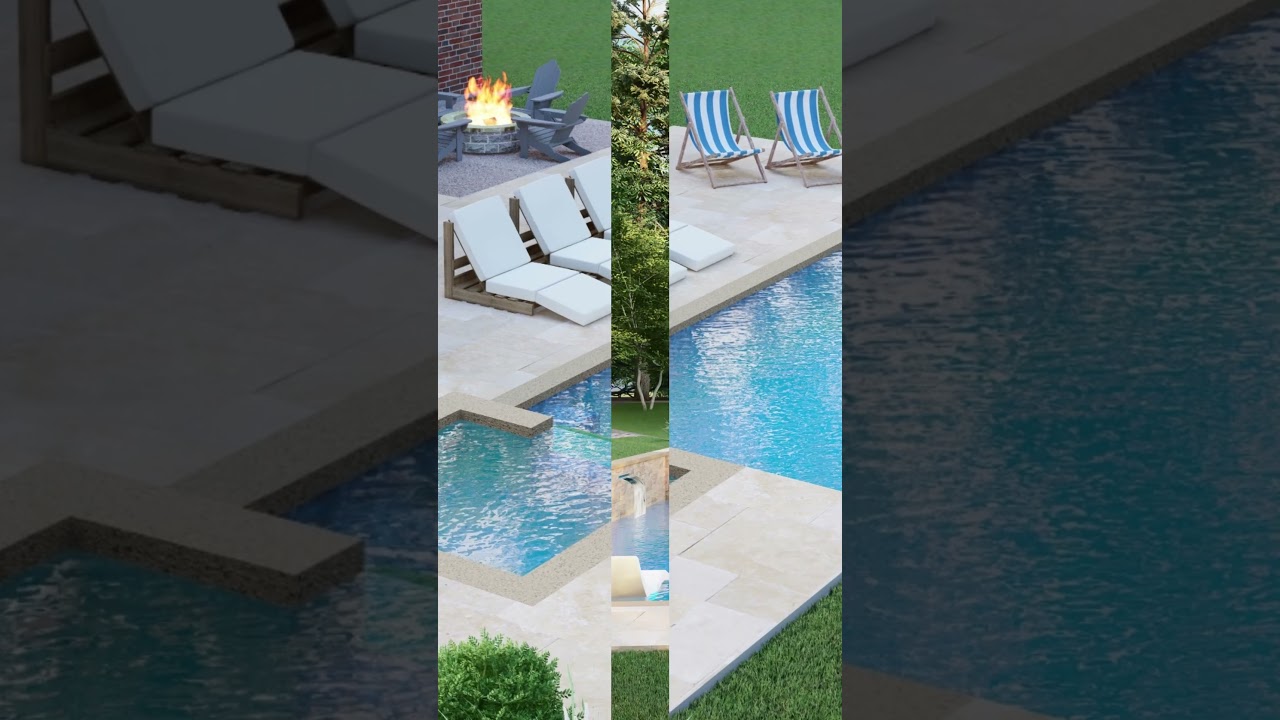 From Empty Backyard To Luxury Outdoor living Pool + Firepit Reveal