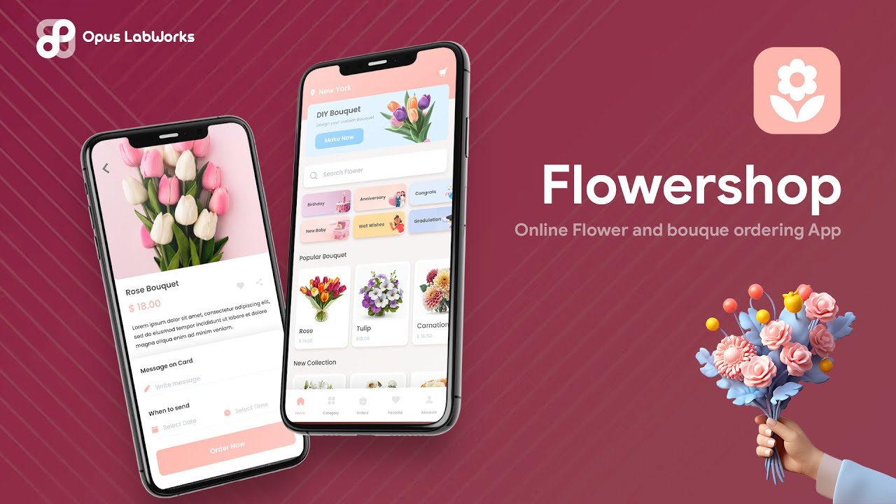 2 App Template| Gift App |Online Bouquet Shop | Flower Delivery App | Flower Shop | +91 7672 000 500