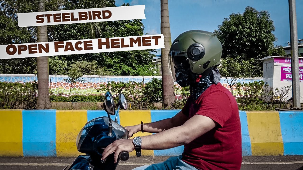 Steelbird GT Dashing SBH-31 | Most Affordable Open Face Helmet | Best Half Face Helmet Under 1500