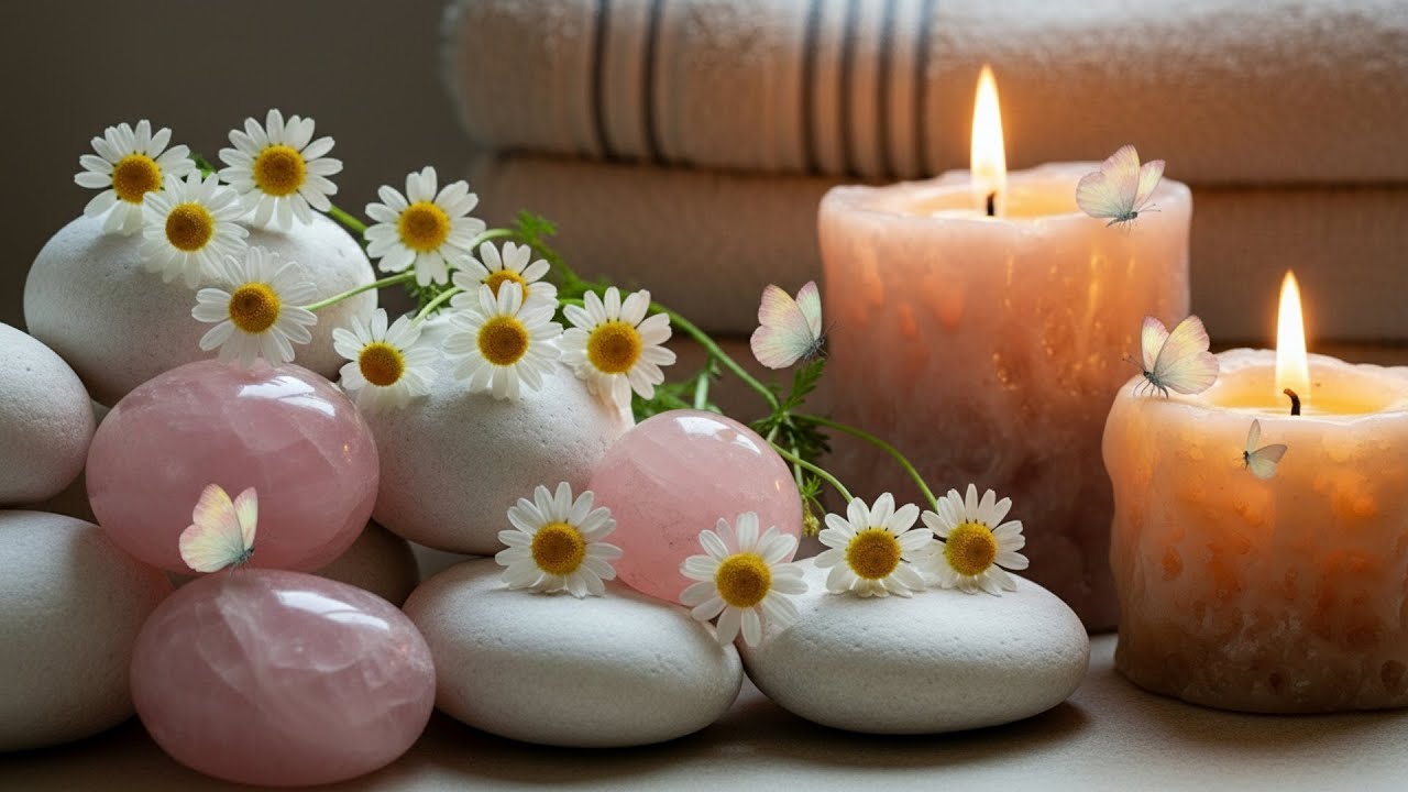 Gentle Candle & Daisy Garden Sounds  Deep Relaxing Music for Mind, Body and Soul