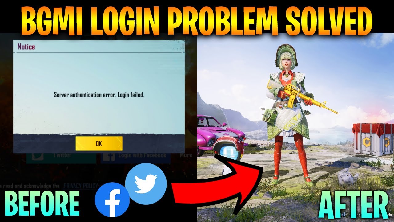 BGMI Twitter & Facebook Login Problem Fixed | How To Fix BGMI Twitter Login Issue | Complete Process