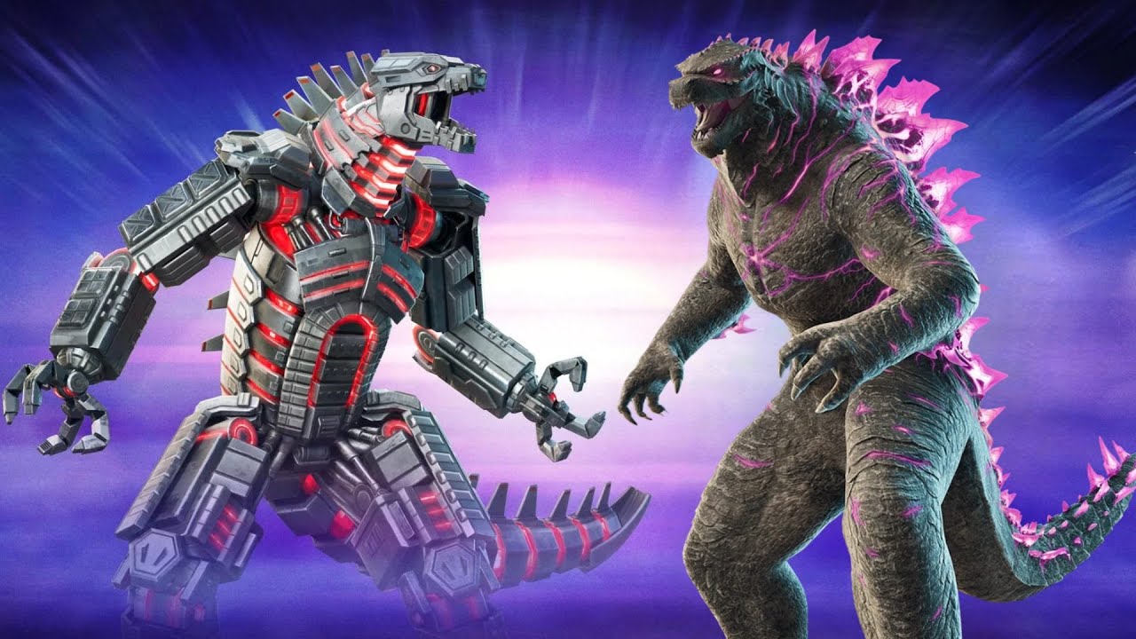 Fortnite - Un LEGGENDARIO SCONTRO tra TITANI vede GODZILLA e MECHAGODZILLA contendersi la VITTORIA 👑