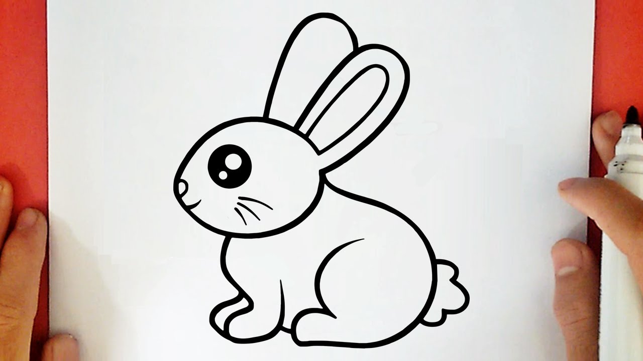 COMO DESENHAR UM COELHINHO KAWAII