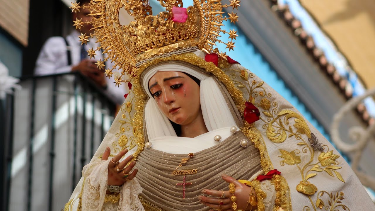 4K | Entrada de la Virgen de los Dolores de Tomares en su Rosario de la Aurora 2025