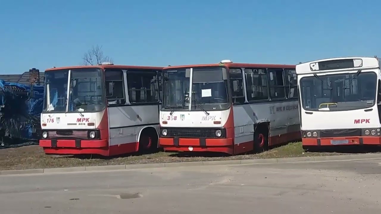 Opuszczone Zabytkowe autobusy na terenie Zajezdni MPK Częstochowa.