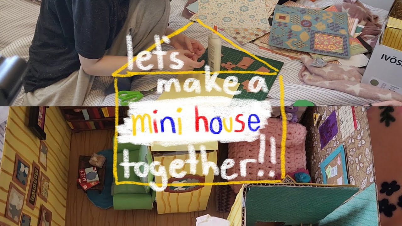 lets make a mini house together! (craft with me)