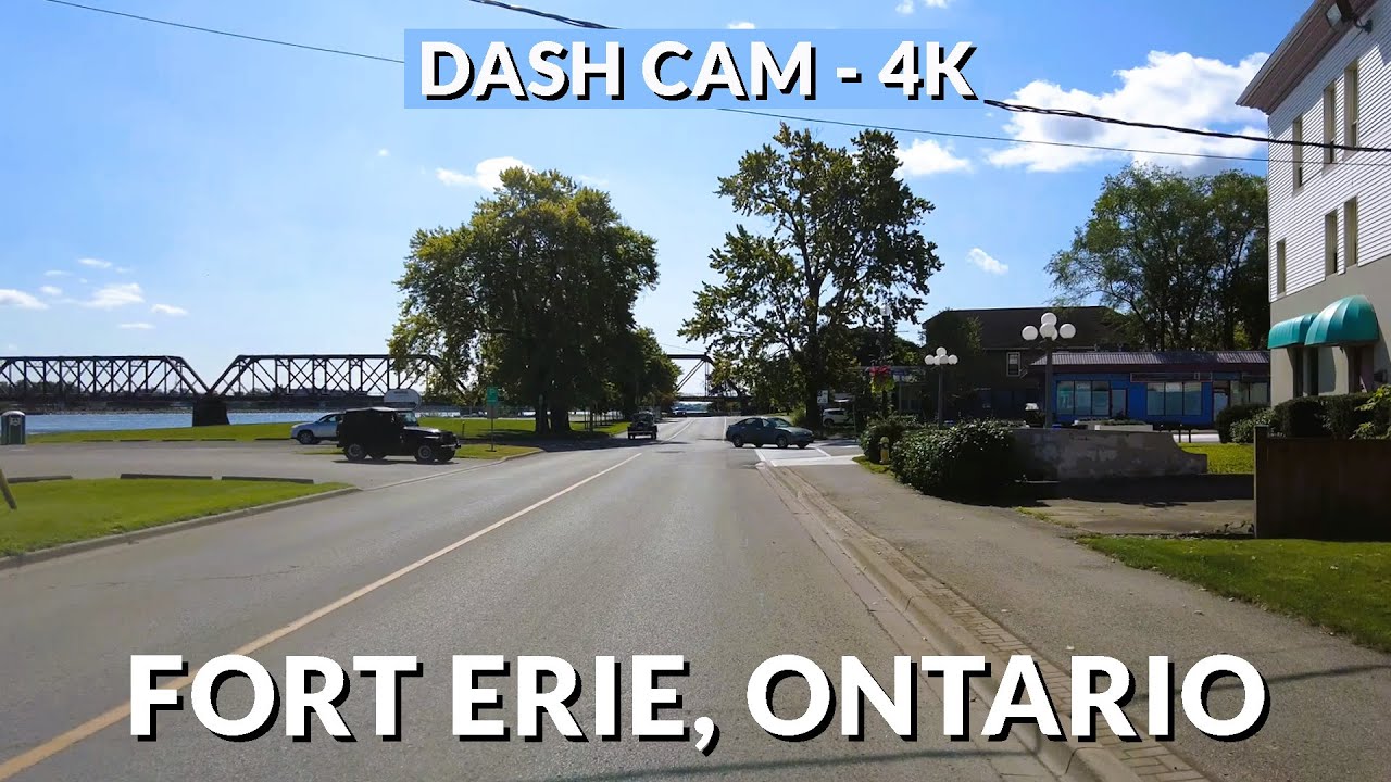 Fort Erie Explorations: A 4K Drive through Ontario's Coastal Gem