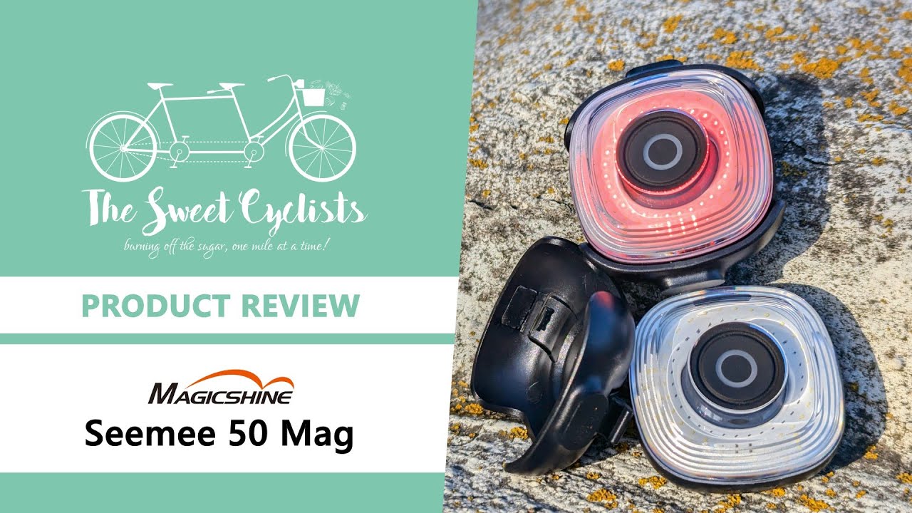 Magicshine Seemee 50 Mag LED Magnetic Bike Lights  - feat 50 lumen + White/Red Mode + USB-C Charging