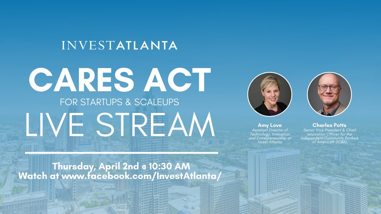 CARES Act PPP for Startups Live Stream w/ Charles Potts of Independent Community Bankers of America
