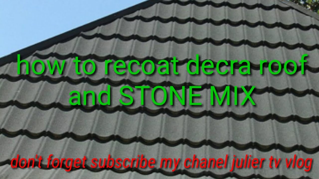 how to repainting decra roof tile